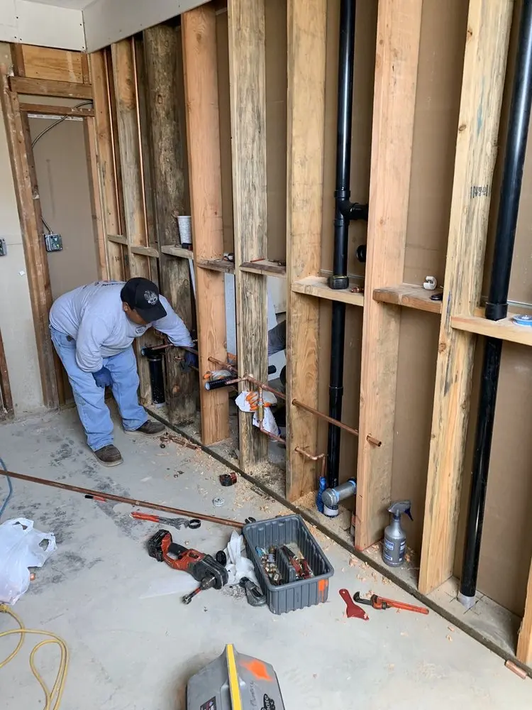 Commercial rough-in plumbing for Gas Line Repair in Western Hills